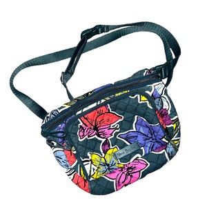 Vera Bradley In Falling Flowers Crossbody